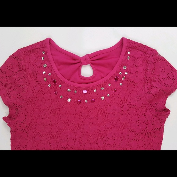 Justice Lace Crop Top - Picture 1 of 4